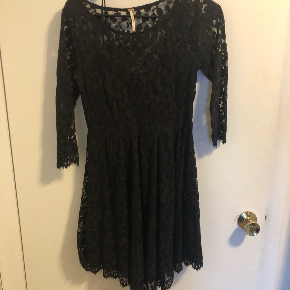 Black Lace Free People dress size 2